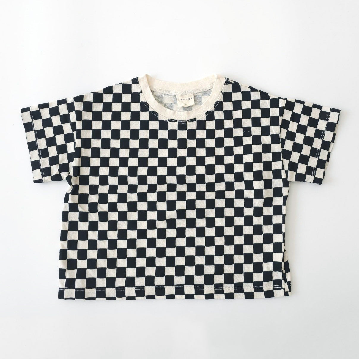 Baby Checkered T-Shirt (3-36m) - Black