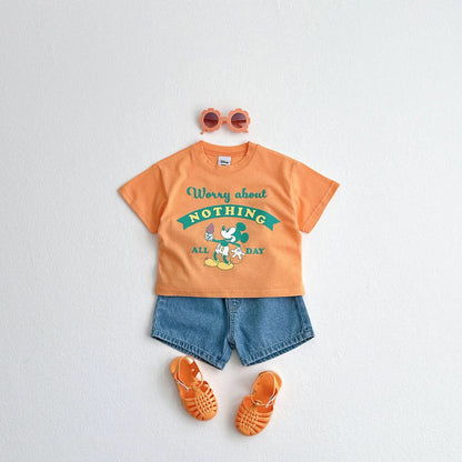 Toddler Mickey Mouse Ice Cream Graphic Print T-Shirt (1-5y) - 3 Colors - AT NOON STORE