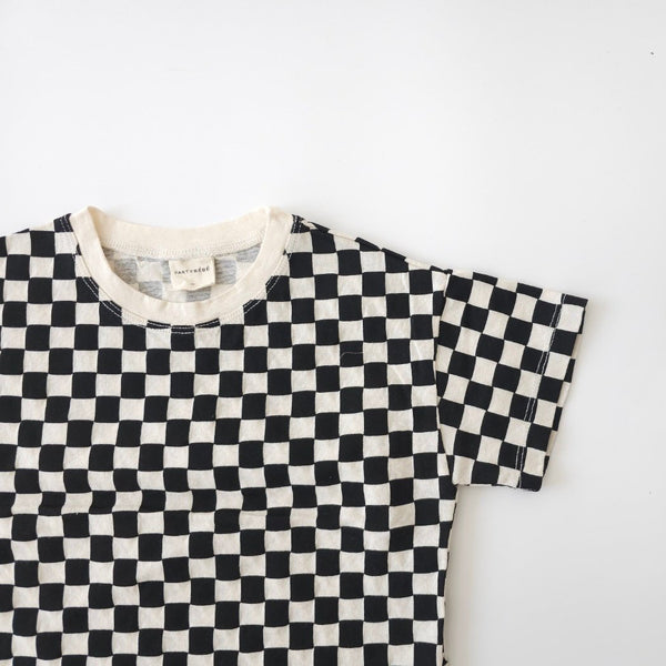 Baby Checkered T-Shirt (3-36m) - Black