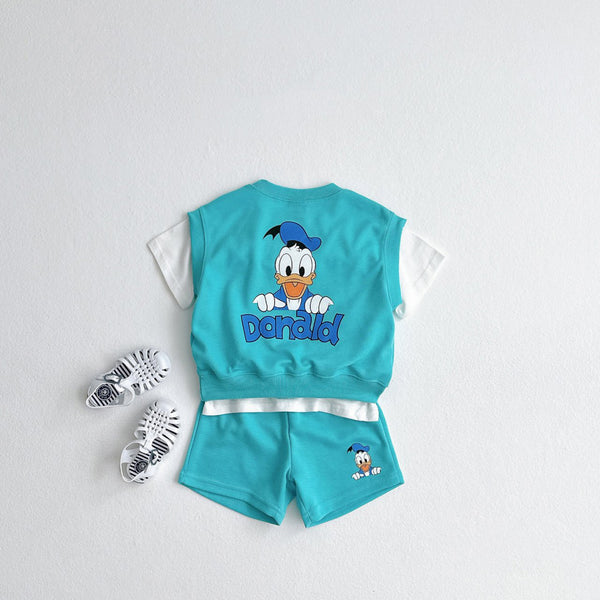 Toddler Disney Vest and Shorts Set (1-5y) - 4 Colors