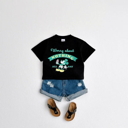 Toddler Mickey Mouse Ice Cream Graphic Print T-Shirt (1-5y) - 3 Colors - AT NOON STORE