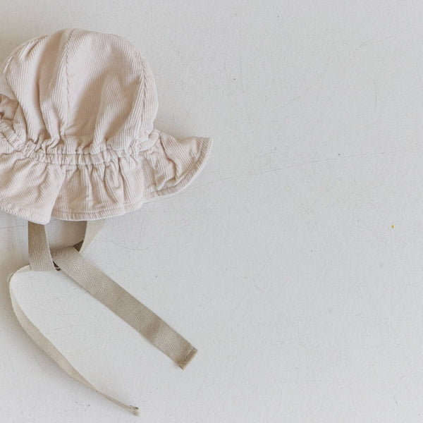 Baby BH Corduroy Bucket Hat (0-18m) - Cream