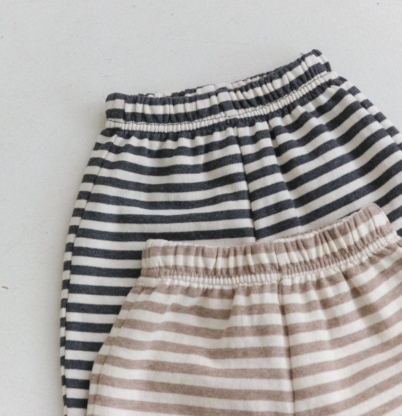 Baby BH Pocket Sweatshirt and Stripe Jogger Pants Set (3-18m) - Grey