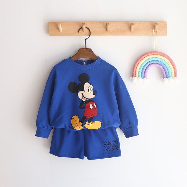 Toddler Disney Friends Sweatshirt and Shorts Set (2-7y) - 6 Colors