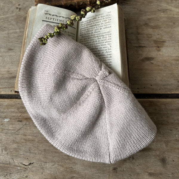 Baby Toddler Knitted Beret- Beige - AT NOON STORE