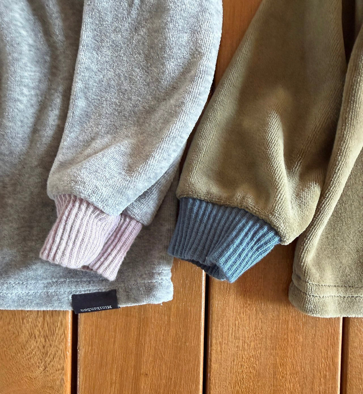 Kids W26 Color Block Velour Long Sleeve Top (2-10y) - 2 Colors