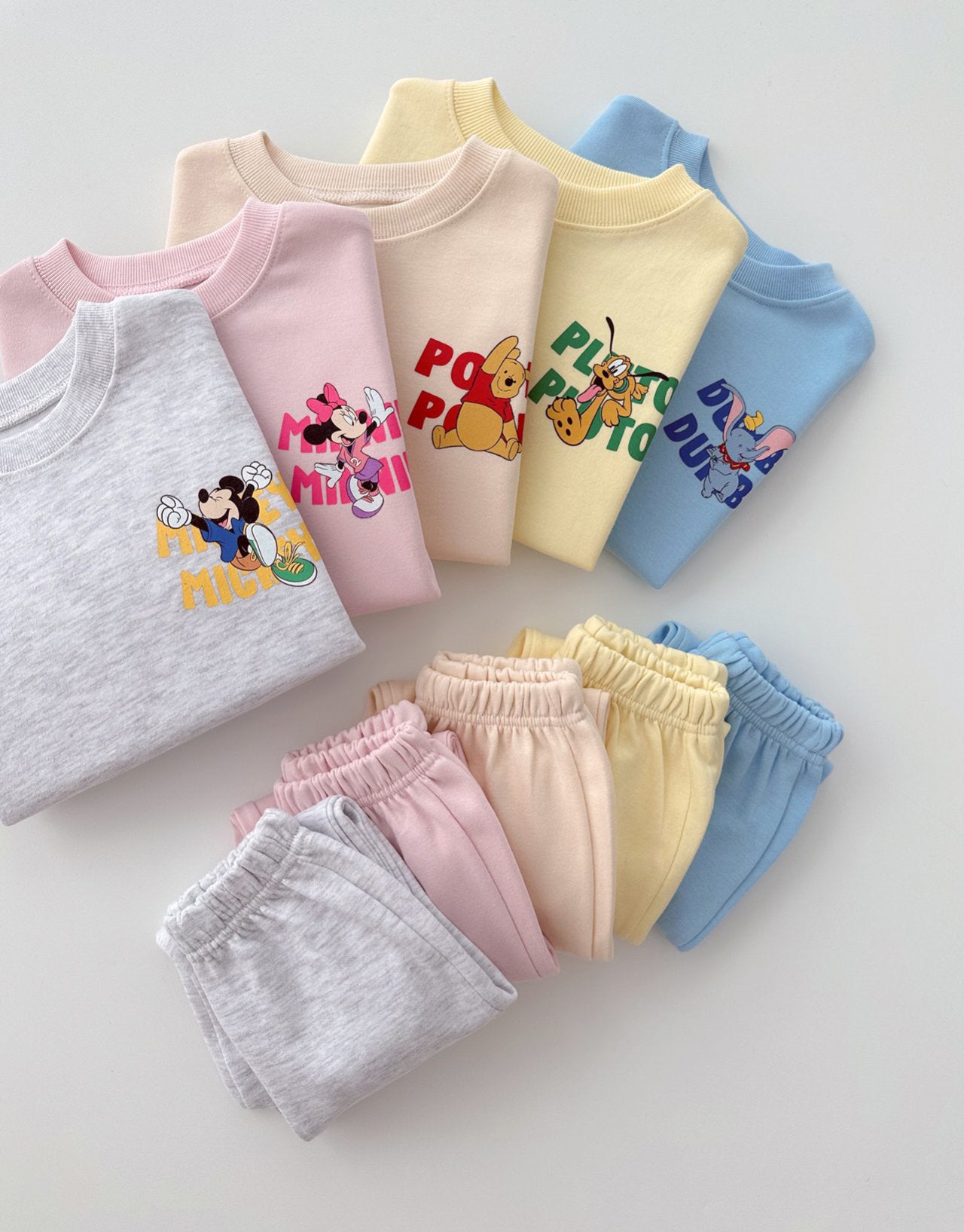 Toddler Disney Fun Friends Sweatshirt and Pants Set (1-5y) - 5 Colors - AT NOON STORE