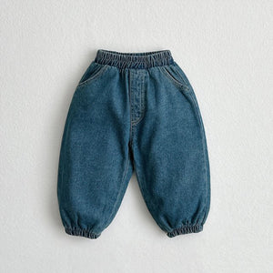 Toddler Fleece-Lined Denim Pull-On Pants (1-5y)