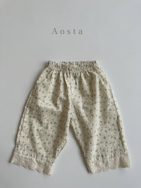 Toddler Aosta Swiss Dot Floral Print Pants (3m-5y)