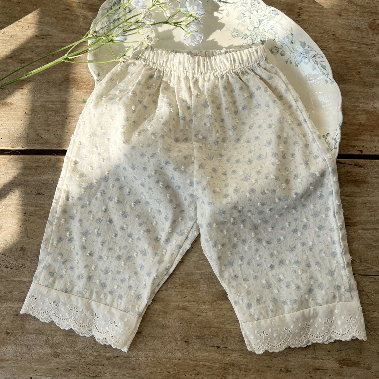 Toddler Aosta Swiss Dot Floral Print Pants (3m-5y)