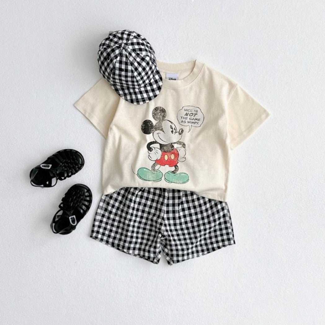 Toddler Gingham Shorts (1-5y) - Red | AT NOON STORE