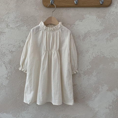 Toddler Pintuck Dress (1-6y) - Ivory