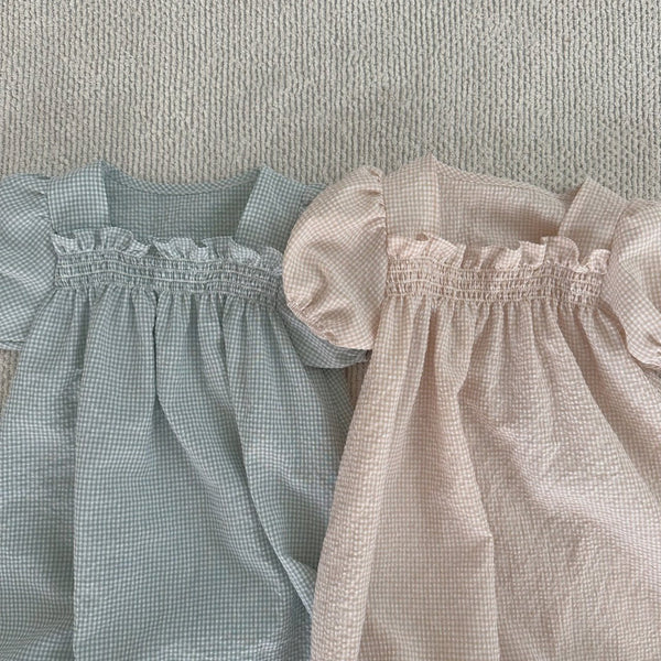 Toddler Seersucker Puff Dress Pajama (1-5y) - 2 Colors