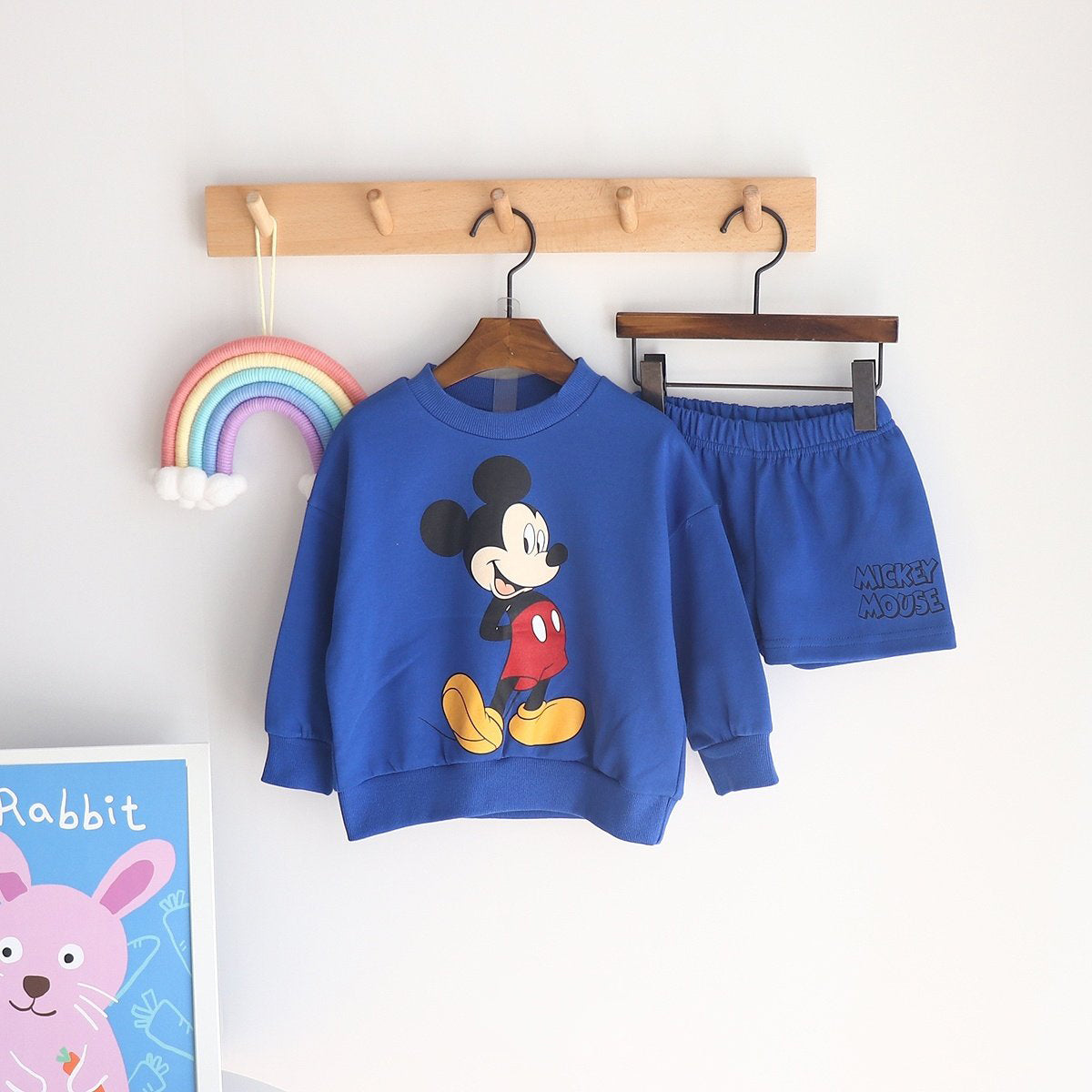 Toddler Disney Friends Sweatshirt and Shorts Set (2-7y) - 6 Colors - AT NOON STORE