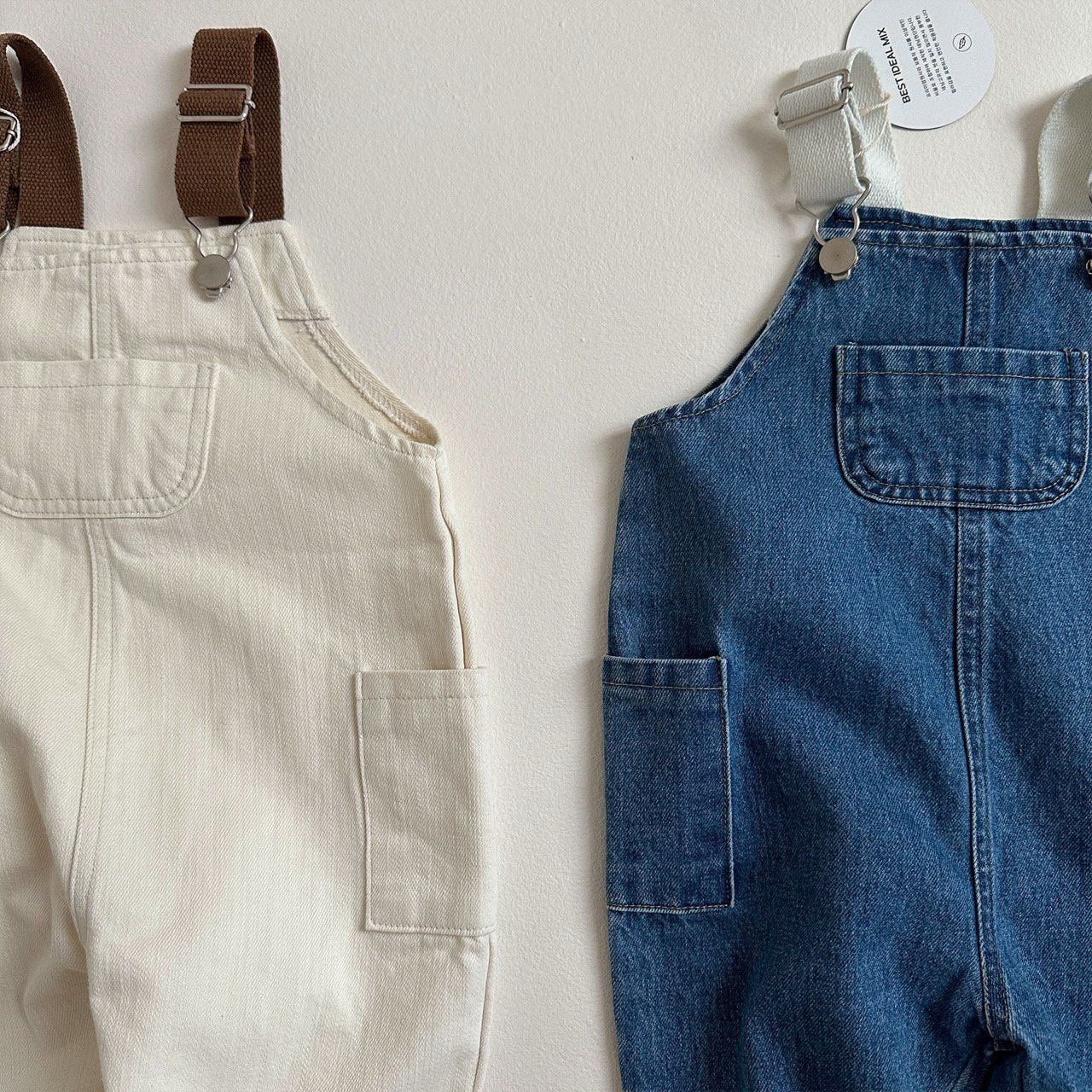 Toddler 3Pocket Denim Overalls (10m-4y) - 2 Colors - AT NOON STORE