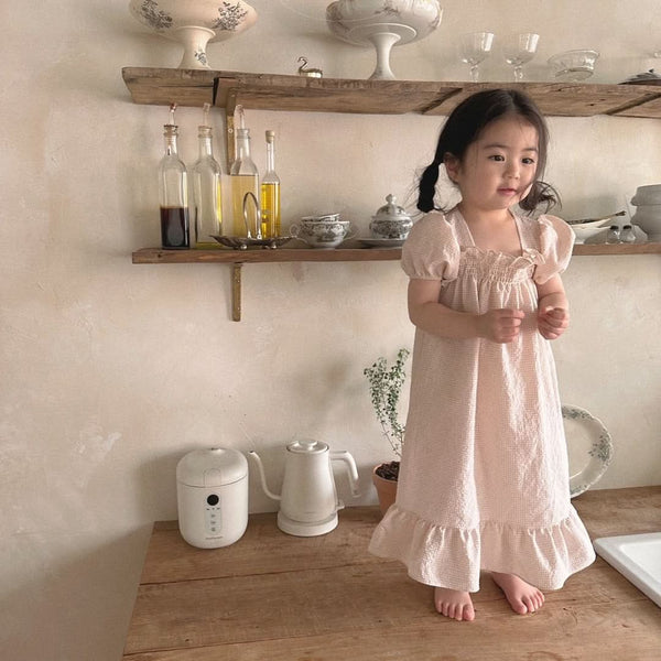Toddler Seersucker Puff Dress Pajama (1-5y) - 2 Colors
