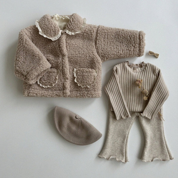 Toddler Aosta Lace Pocket Jacket (3m-5y) - Beige