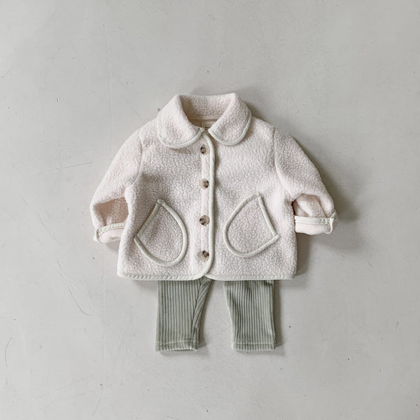Baby BH Fleece Pocket Collar Jacket (6-18m) - 2 Colors