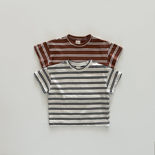 Toddler Bonito Short Sleeve Stripe Tee (6m-6y) - 2 Colors