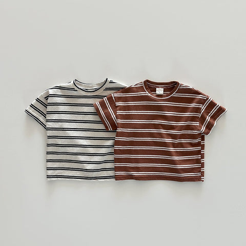 Toddler Bonito Short Sleeve Stripe Tee (6m-6y) - 2 Colors