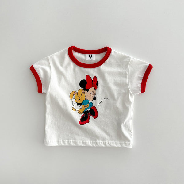Toddler Hug Mickey/Minnie Short Sleeve Tee (1-2y) - 2 Colors