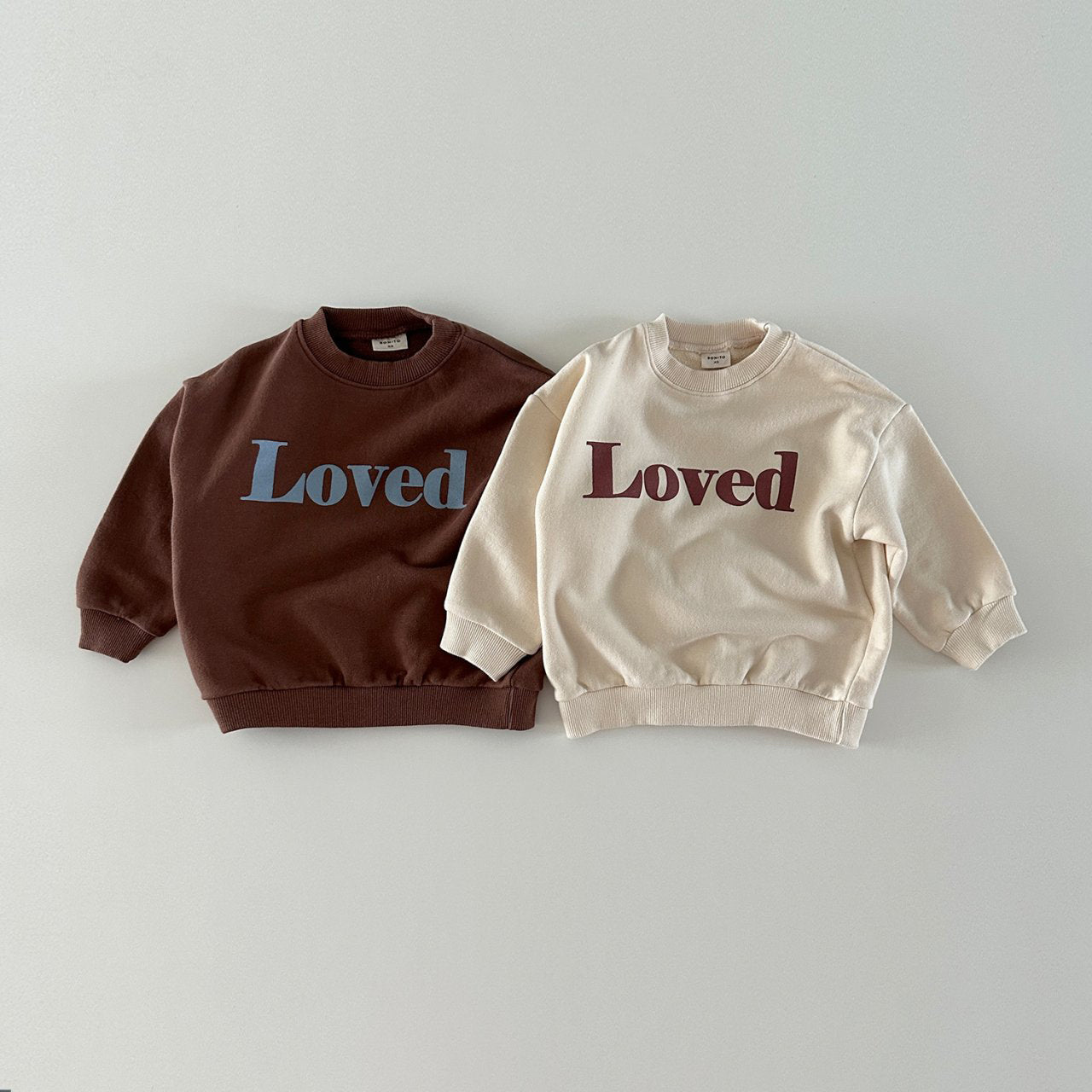 Toddler Loved Print Sweatshirt (6m-6y) - 2 Colors