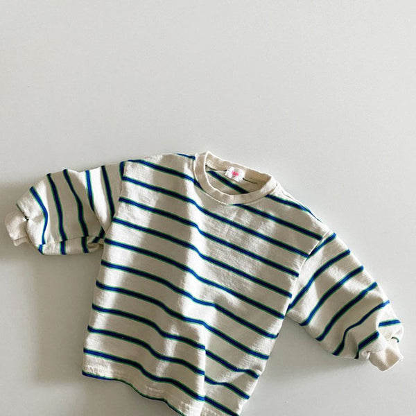 Toddler Stripe Tee (1-6y) - Blue Stripe