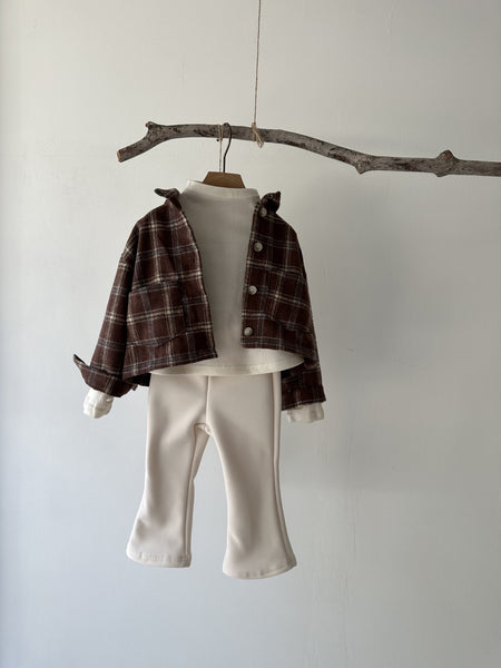 Toddler Cropped Plaid Shirt (2-6y) - 2 Colors