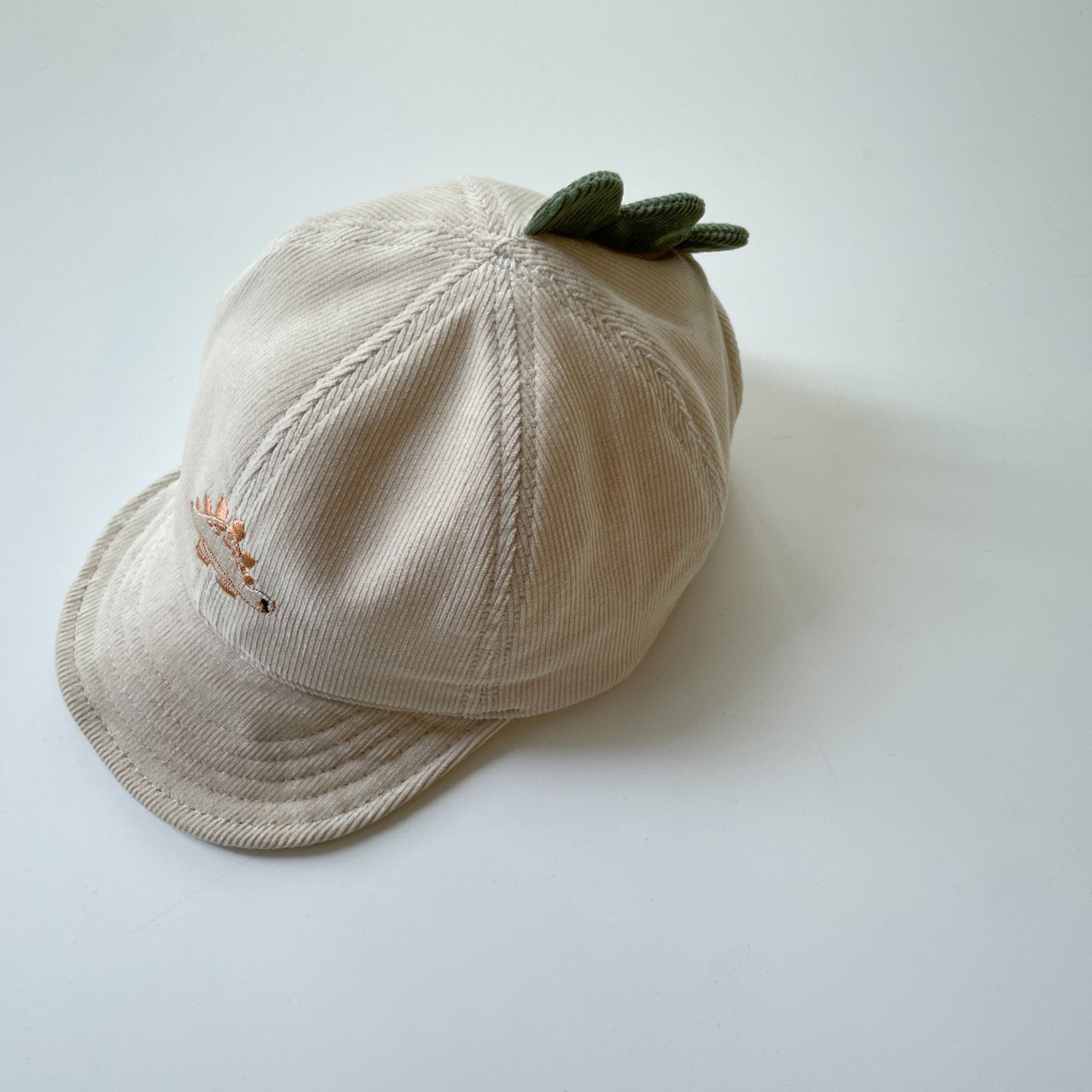 Baby Corduroy Dinosaur Embroidered Cap (1-3y) - 4 Colors - AT NOON STORE