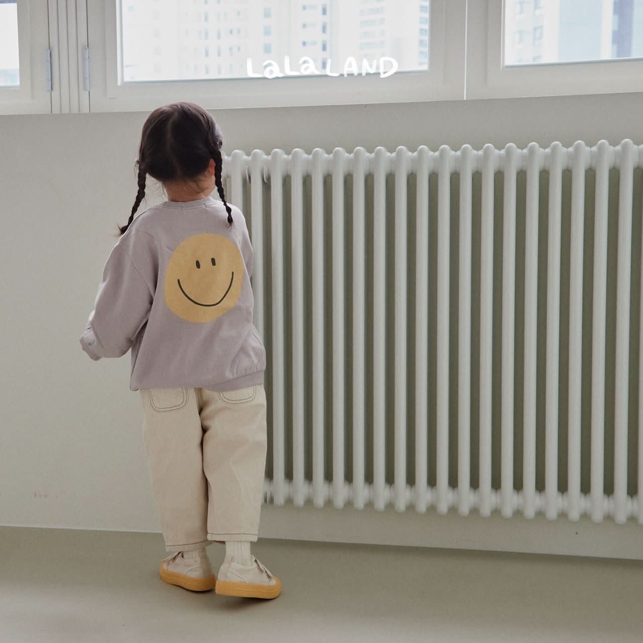 Kids Land F23 Smiley Face Sweatshirt (1-6y) - 3 Colors - AT NOON STORE