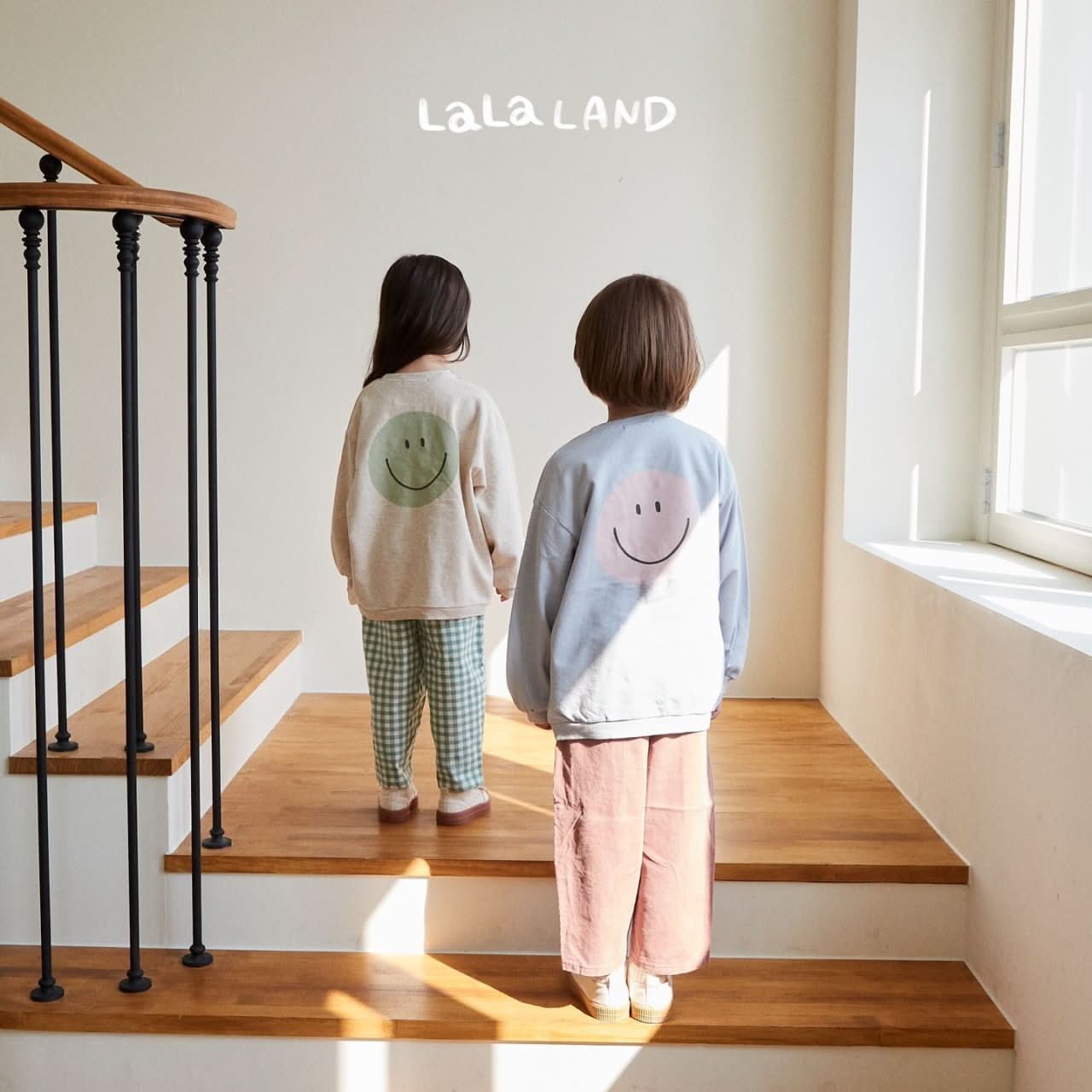 Kids Land F23 Smiley Face Sweatshirt (1-6y) - 3 Colors - AT NOON STORE