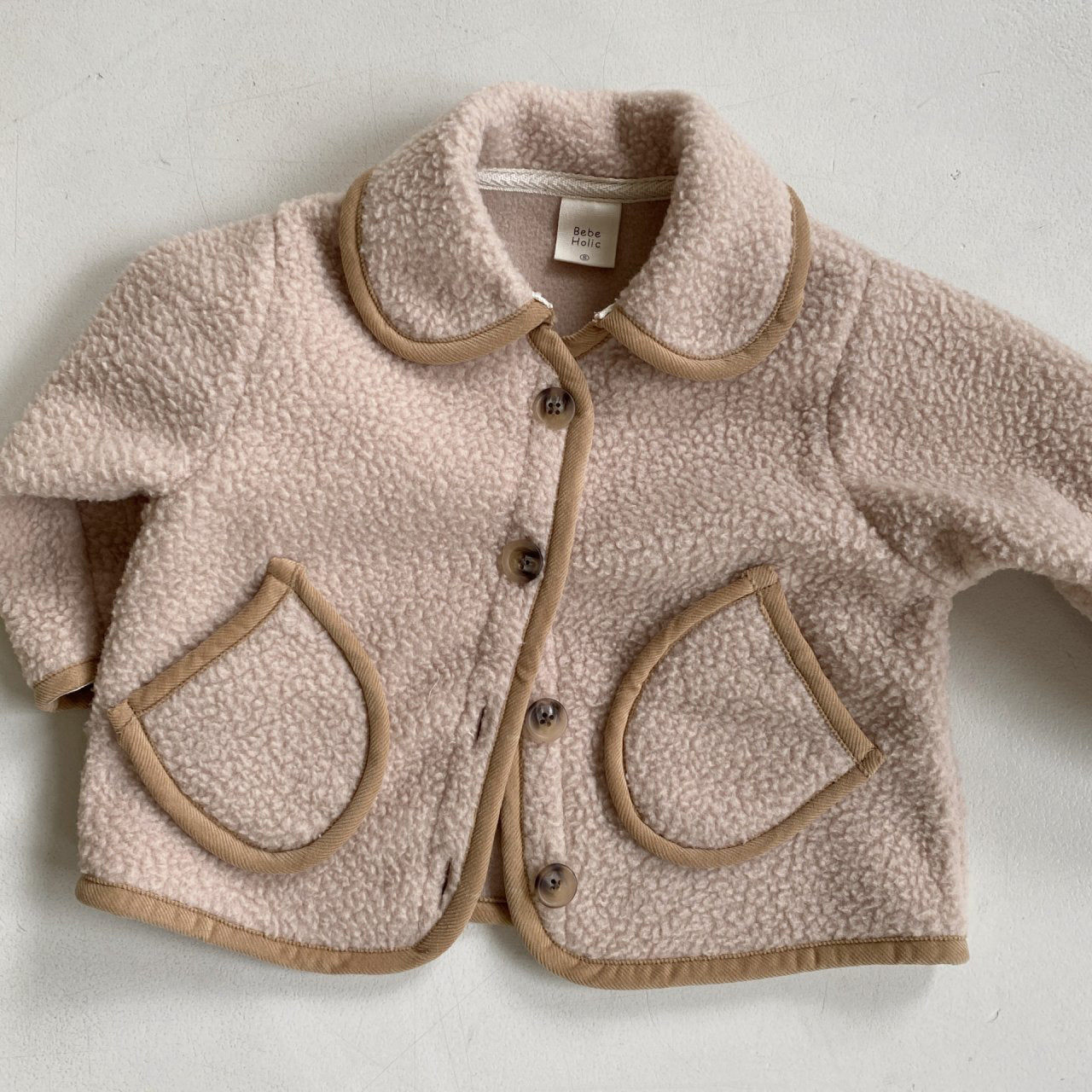 Baby BH Fleece Pocket Collar Jacket (6-18m) - 2 Colors - AT NOON STORE