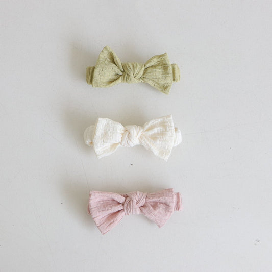 Baby BH Textured Bow Headband (3-18m) -3 Colors - AT NOON STORE