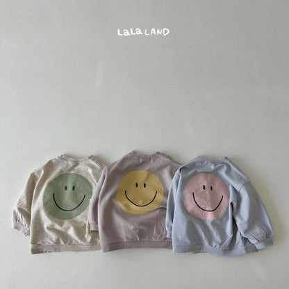 Kids Land F23 Smiley Face Sweatshirt (1-6y) - 3 Colors - AT NOON STORE