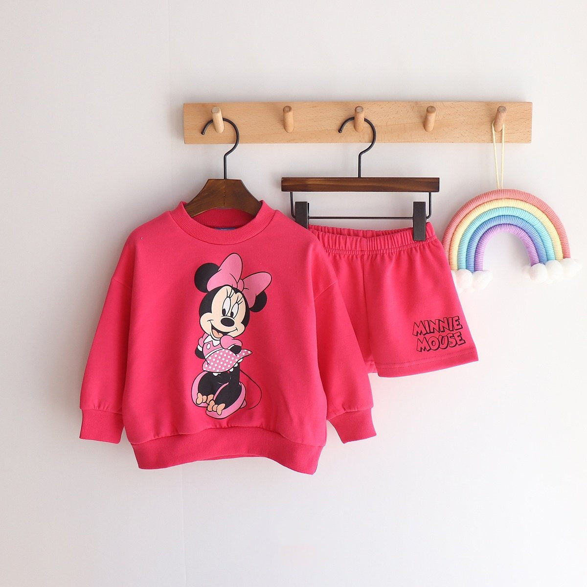 Toddler Disney Friends Sweatshirt and Shorts Set (2-7y) - 6 Colors - AT NOON STORE