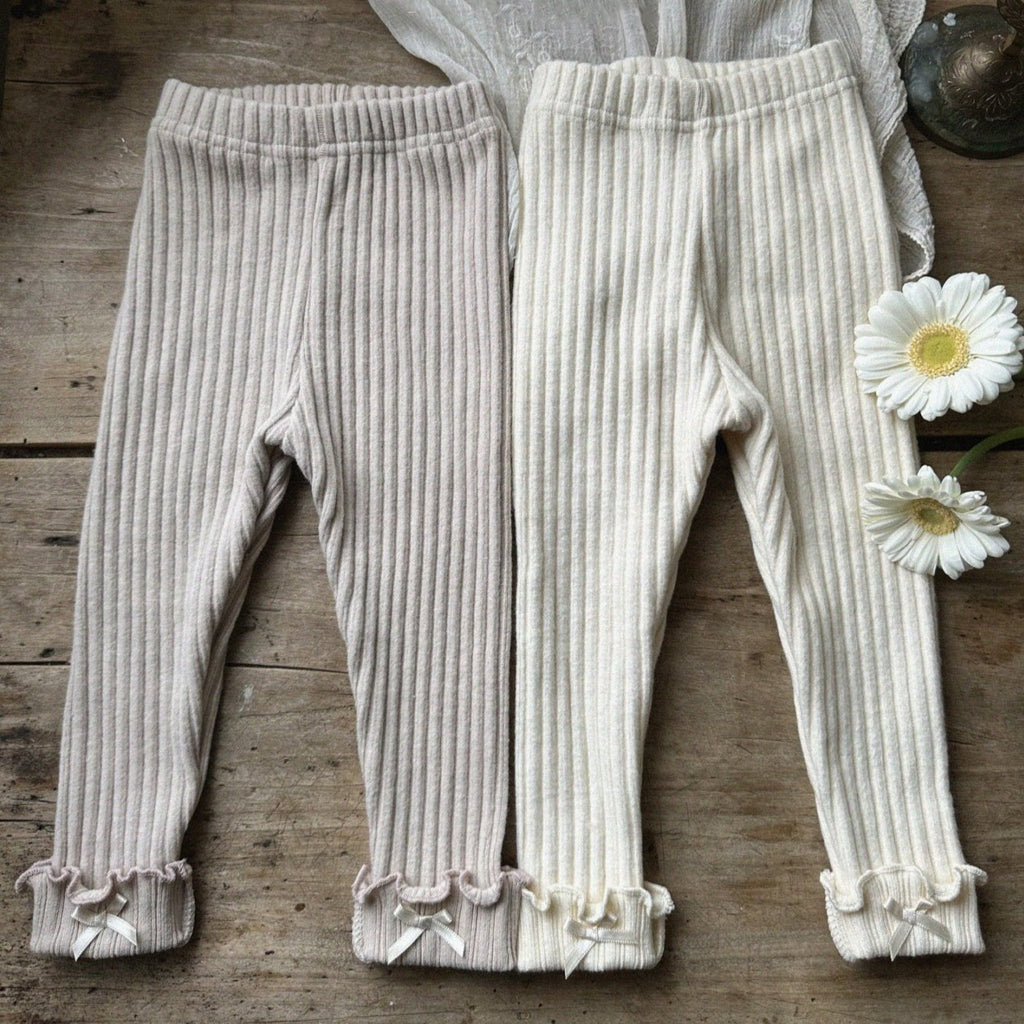 Baby and Kids Ribbed Knit Leggings 