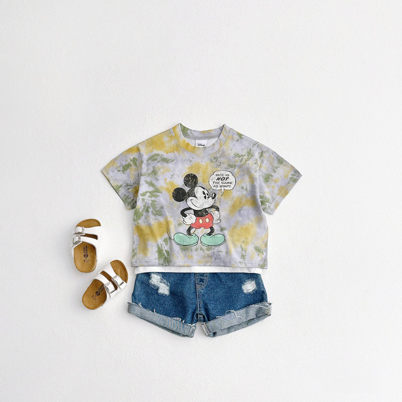 Toddler Tie Dye Mickey T-Shirt and Shorts Set (1-5y) - 3 Colors - AT NOON STORE