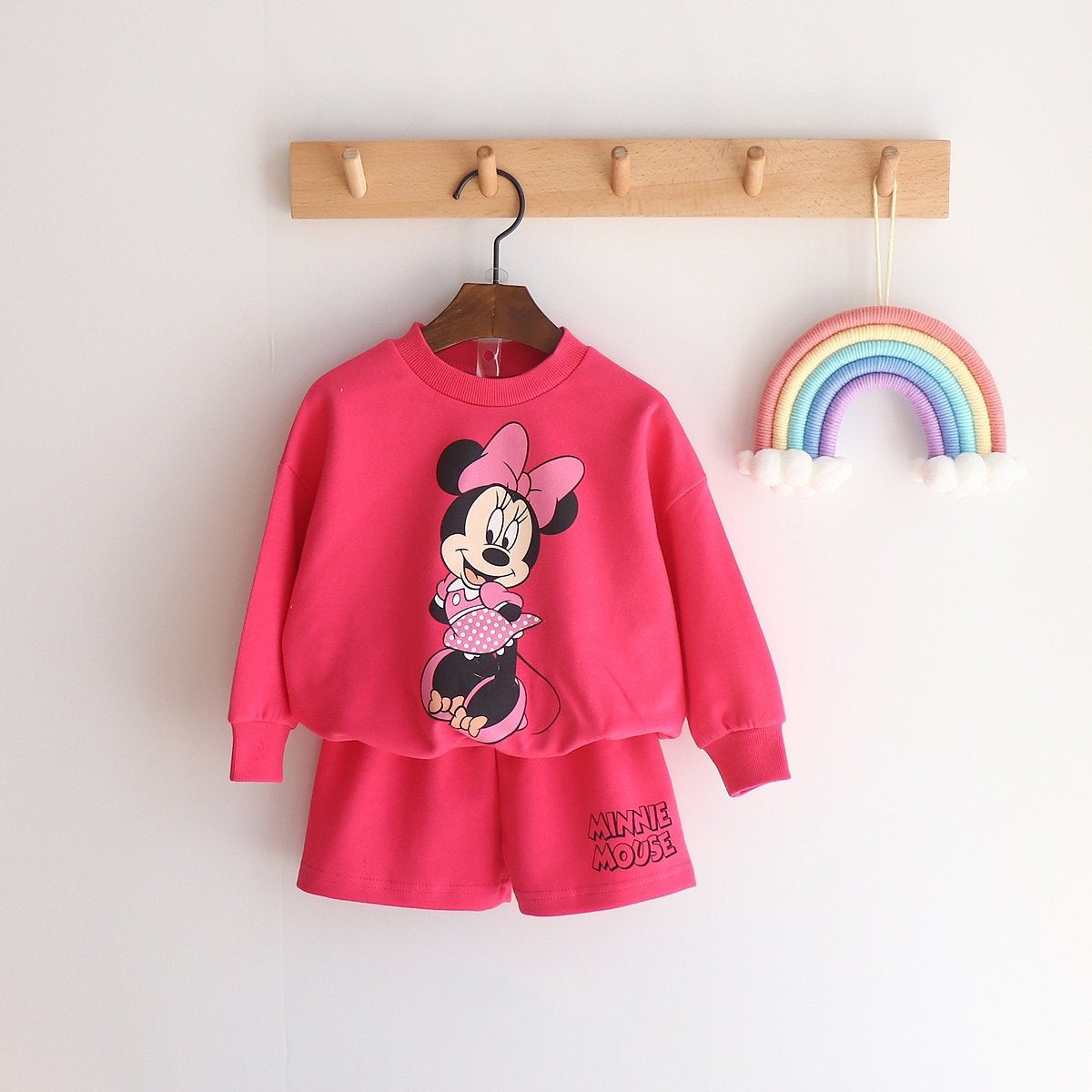 Toddler Disney Friends Sweatshirt and Shorts Set (2-7y) - 6 Colors - AT NOON STORE