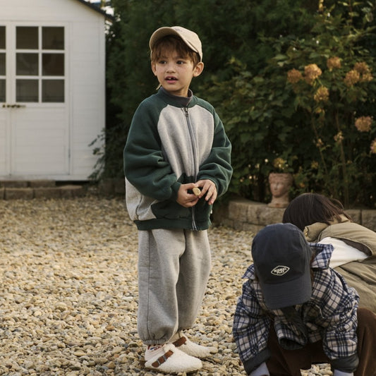 Toddler W25 Raglan Long Sleeve Zip-Up Jacket (2-8y) - 2 Colors