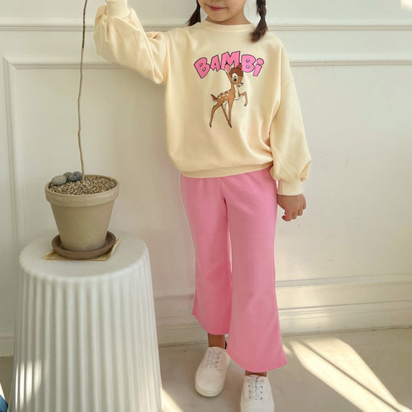 Toddler Bambi Sweatshirt and Flare Pants Set (2-6y) - 2 Colors