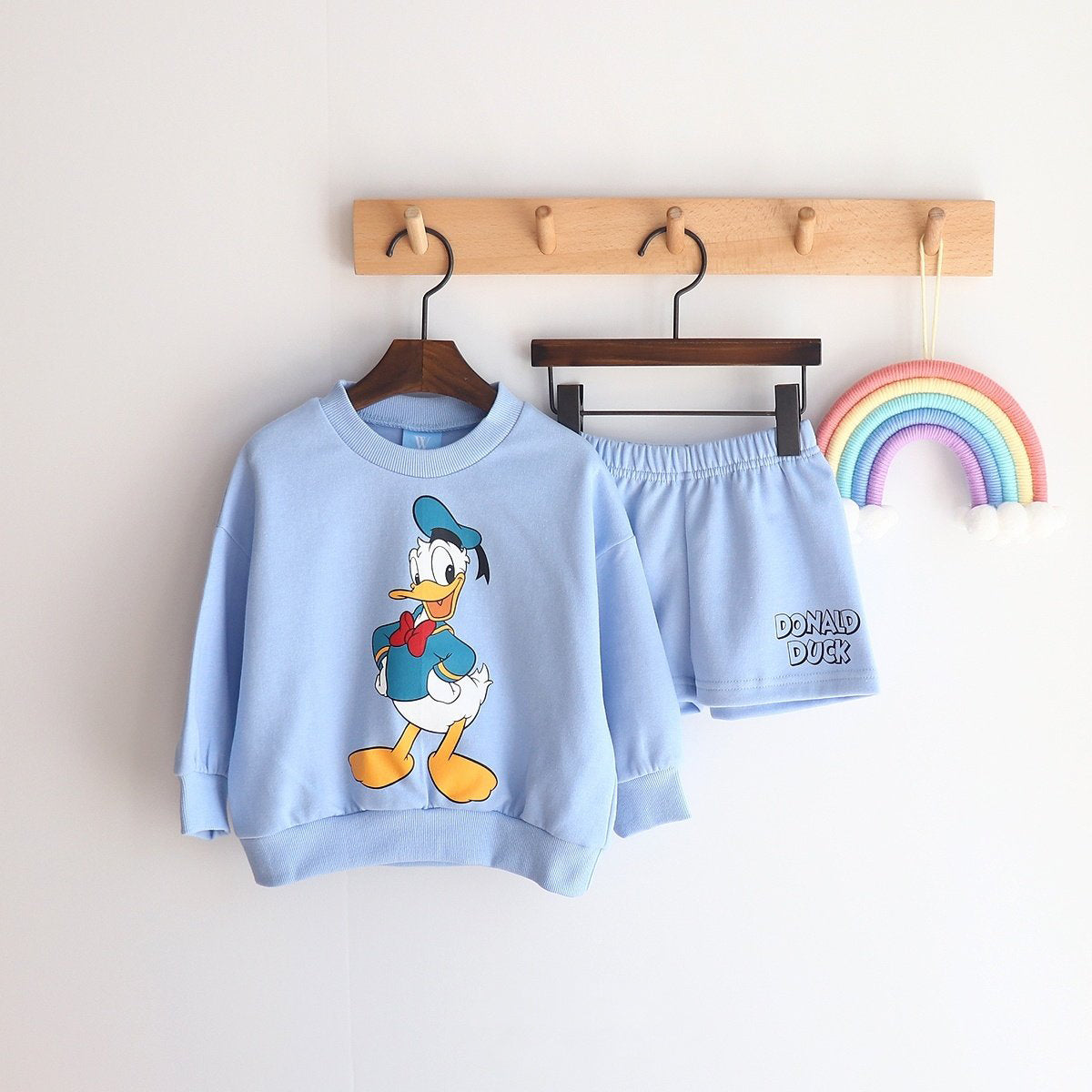 Toddler Disney Friends Sweatshirt and Shorts Set (2-7y) - 6 Colors - AT NOON STORE