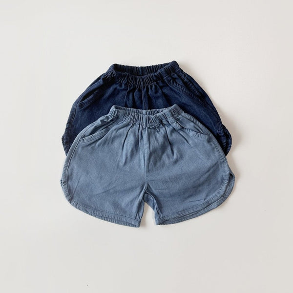 Toddler Dolphin Hem Denim Shorts  (2-5y) - 2 Colors - AT NOON STORE