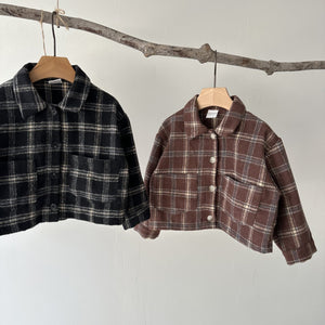 Toddler Cropped Plaid Shirt (2-6y) - 2 Colors