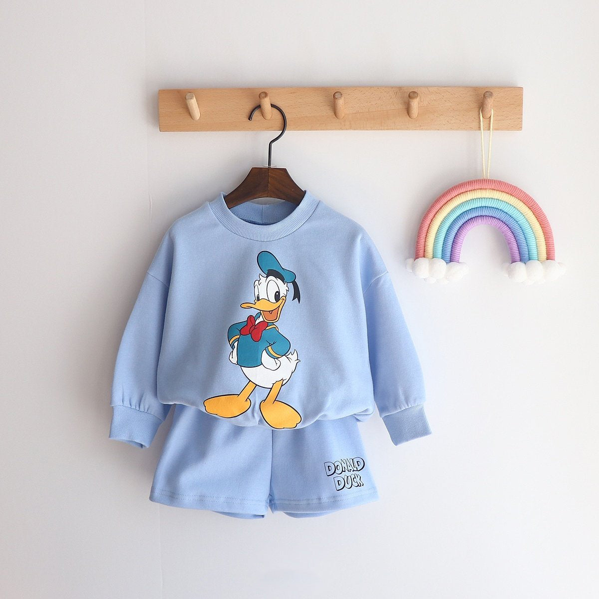 Toddler Disney Friends Sweatshirt and Shorts Set (2-7y) - 6 Colors - AT NOON STORE