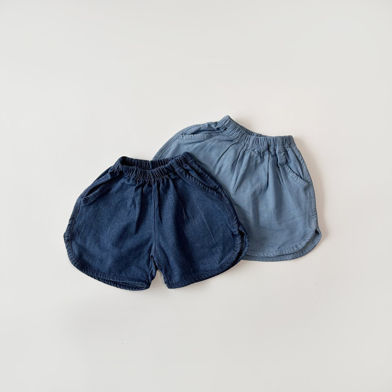 Toddler Dolphin Hem Denim Shorts  (2-5y) - 2 Colors - AT NOON STORE