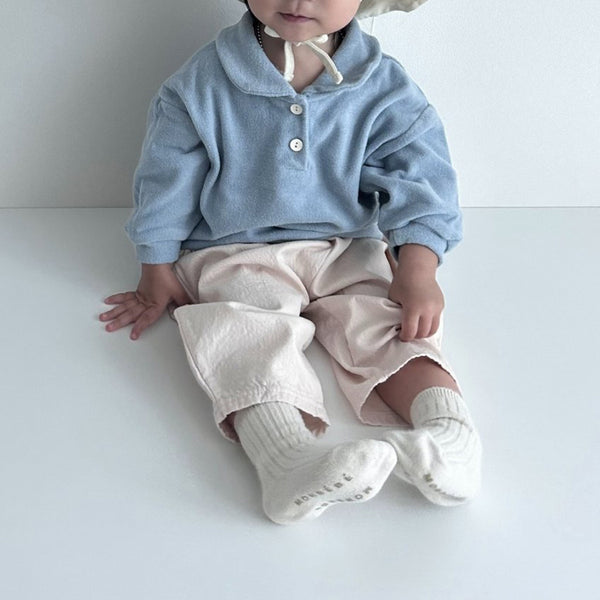 Baby Land Terry Cloth Collar Top (4-15m) - 3 Colors