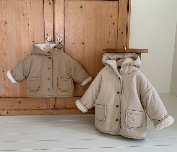Kids Sherpa Lined Reversible Hooded Jacket (1-6y)