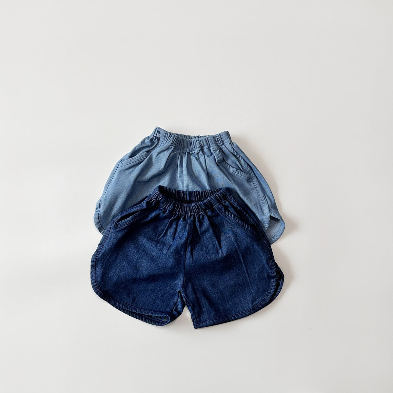 Toddler Dolphin Hem Denim Shorts  (2-5y) - 2 Colors - AT NOON STORE