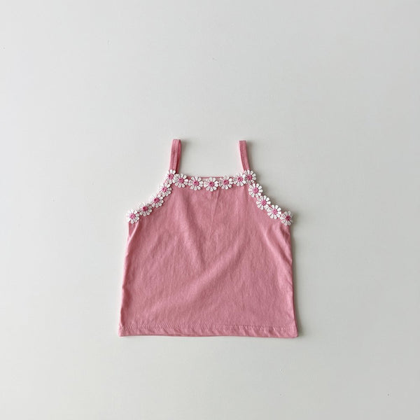 Toddler Daisy Lace Tank Top  (1-5y) - 2 Colors
