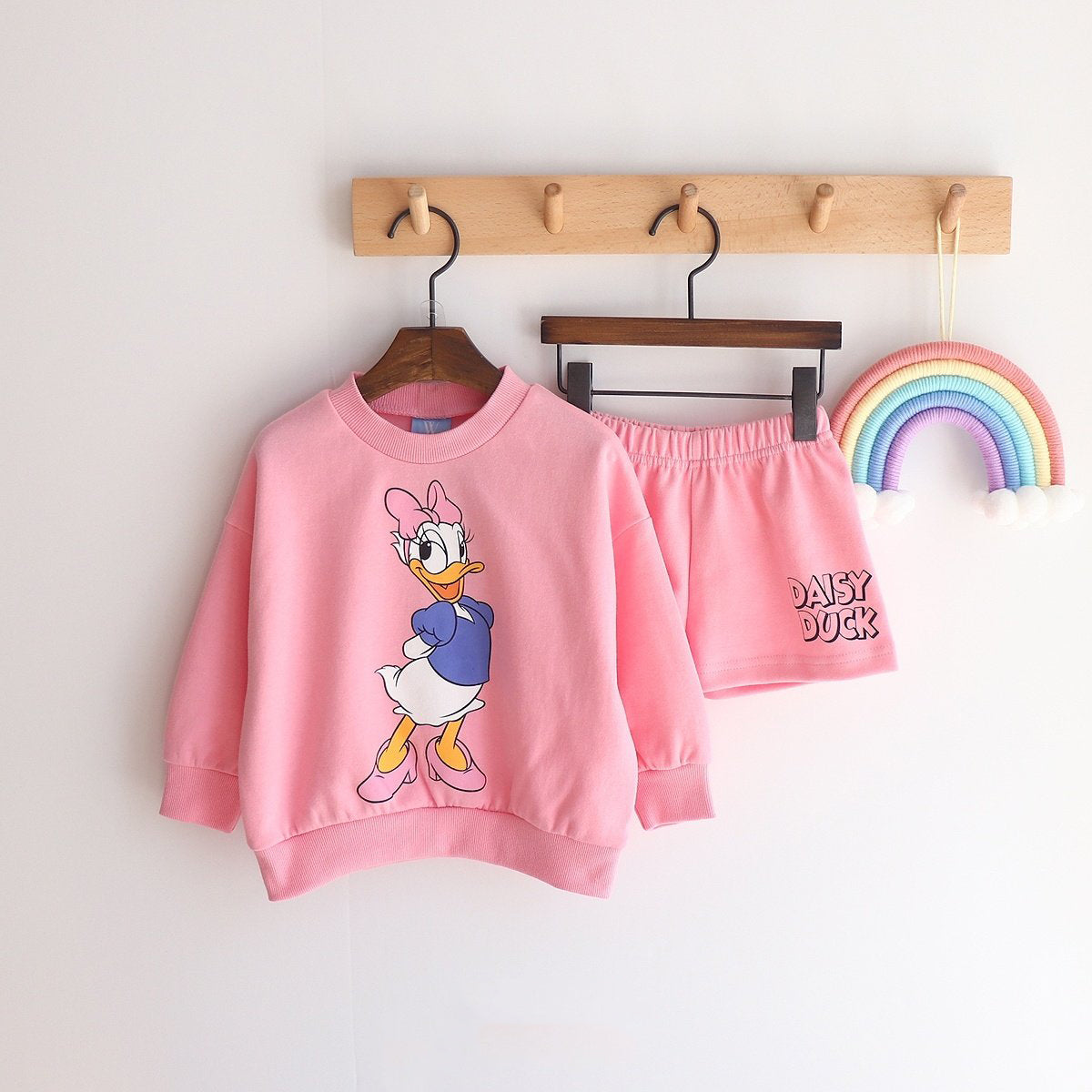 Toddler Disney Friends Sweatshirt and Shorts Set (2-7y) - 6 Colors - AT NOON STORE